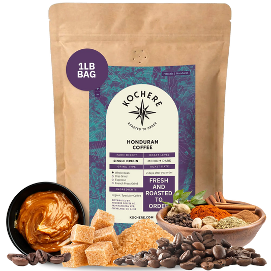 Kochere Coffee Honduran Marcala Organic Medium Roast - Caramel, Spice, Brown Sugar Notes